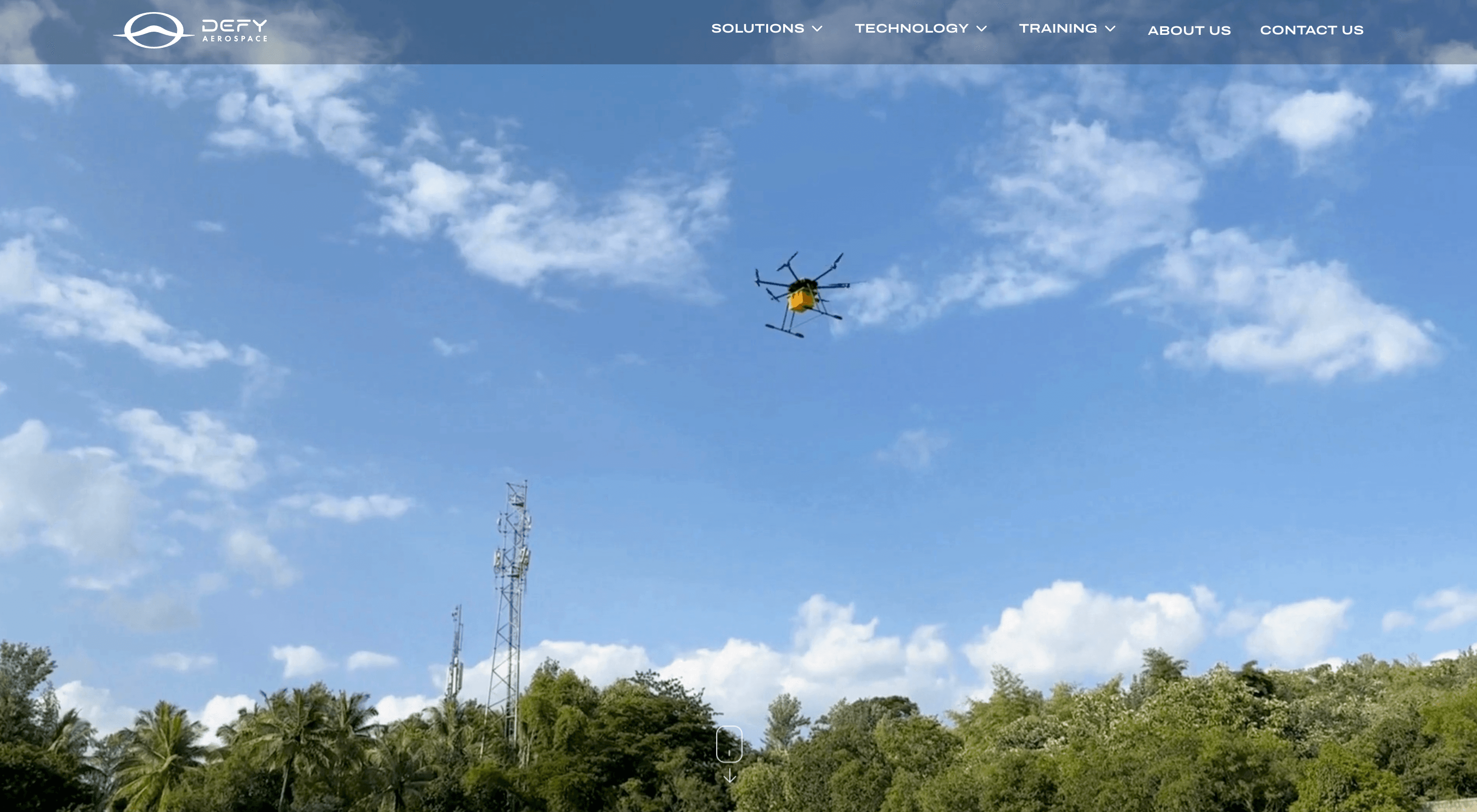 Defy Aerospace website